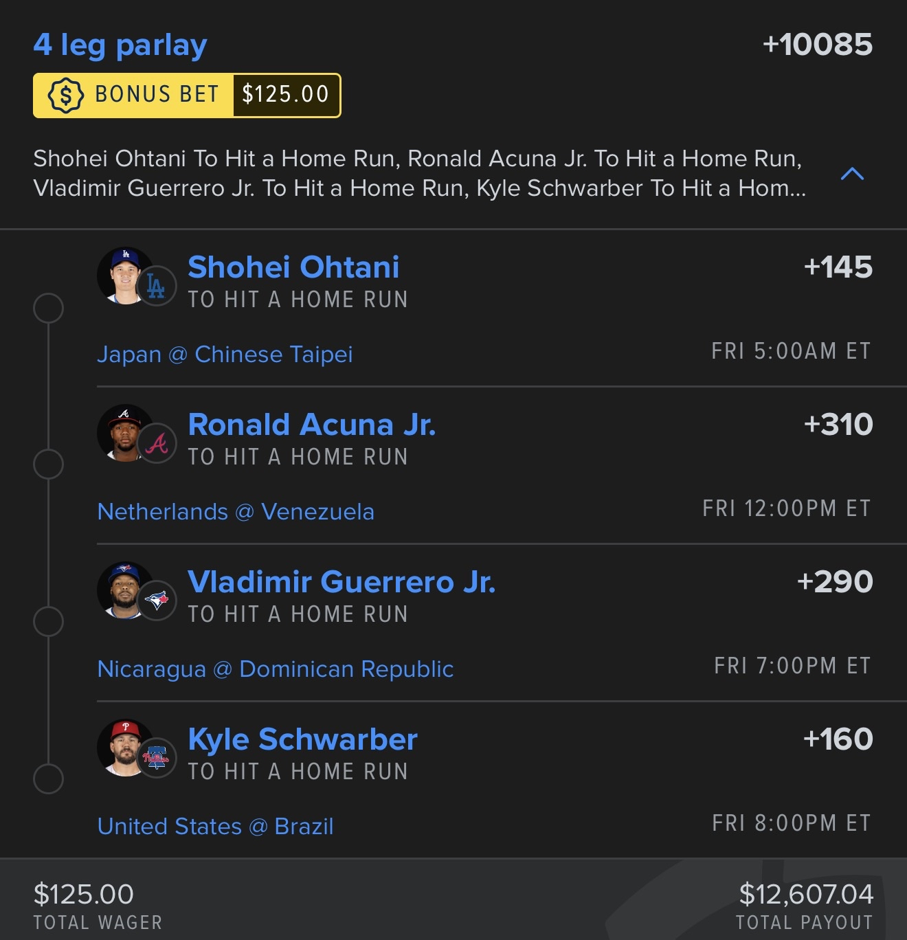 Winning slip